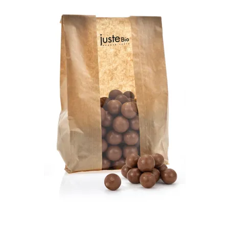 NOISETTES ENROBEES CHOCOLAT AU LAIT BIO