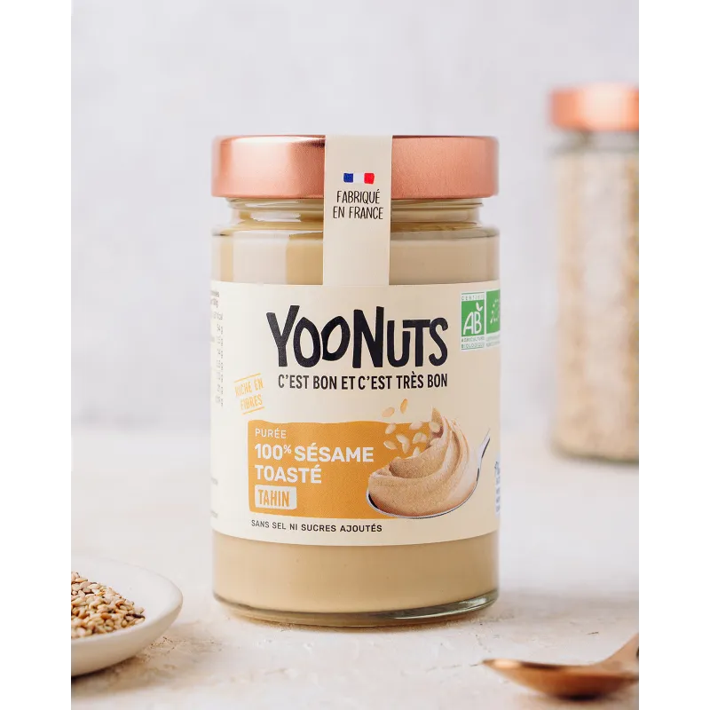 PUREE 100% SESAME TOASTE TAHIN -300 GR