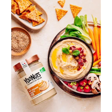 PUREE 100% SESAME TOASTE TAHIN -300 GR