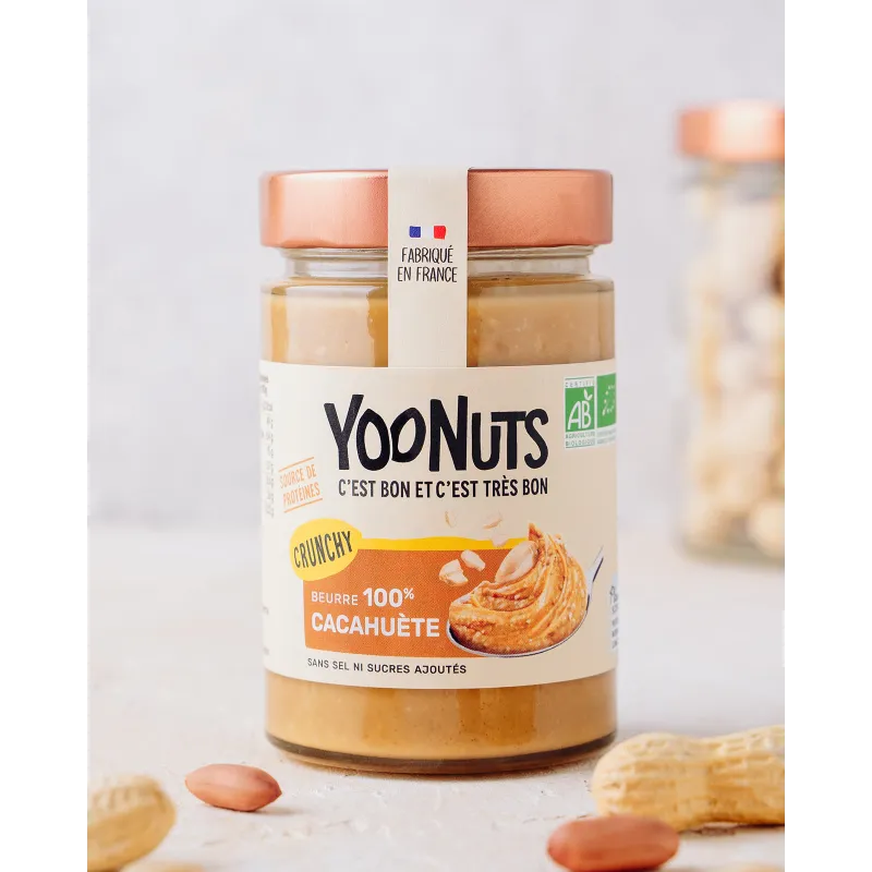 Beurre 100% cacahuète crunchy - 300 gr