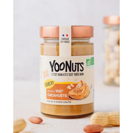 Beurre 100% cacahuète crunchy - 300 gr