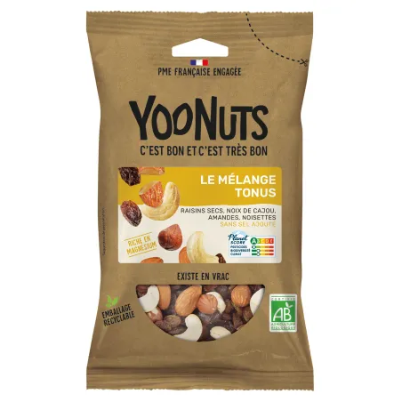 Mélange noix raisin sec bio en sachet - Acheter en ligne