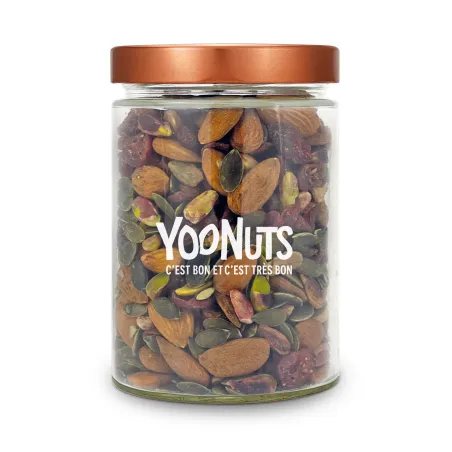 Bocal en verre 580ml + couvercle