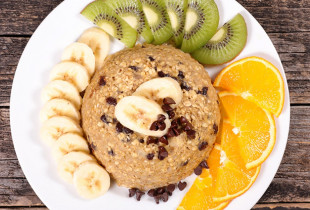 Un bowl cake banane amandes le matin, et je me sens bien !