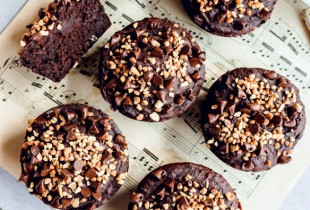 Muffins au chocolat et éclats d'amande JusteBio