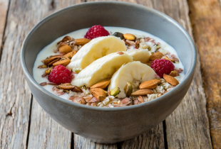 Recette de fromage blanc fruité au son d'avoine