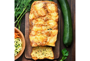Gâteau aux courgettes, ricotta et noix de cajou